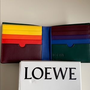 Final price reduction. Loewe bifold rainbow wallet